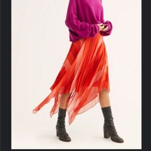 NWT free people papillon skirt